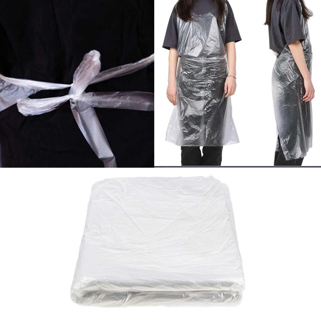 50pcs Disposable Hair Cutting Capes Salon Gowns Barber Apron 110x78cm