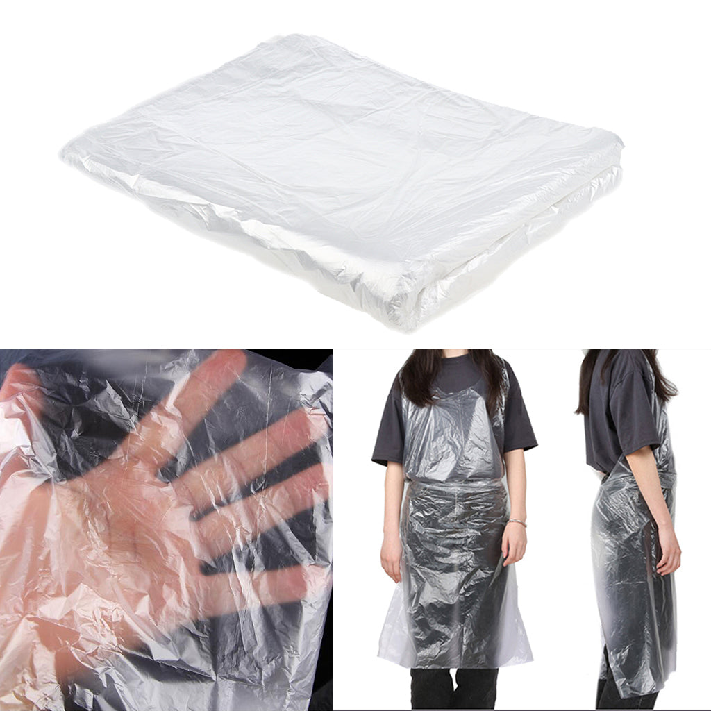 50pcs Disposable Hair Cutting Capes Salon Gowns Barber Apron 110x78cm