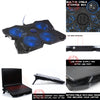 Laptop Cooling Pad 12-17'' Notebook Silent Cooler Stand with 4 Fans 1400RPM