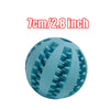 Toothed Design Pet Dog Chewing Toy Interactive Training Ball Blue_7cm