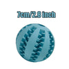 Toothed Design Pet Dog Chewing Toy Interactive Training Ball Blue_7cm