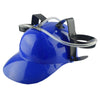 Novelty Drinking Helmet Beer Hat Drink Holder Soda Party Stag Do Game Blue