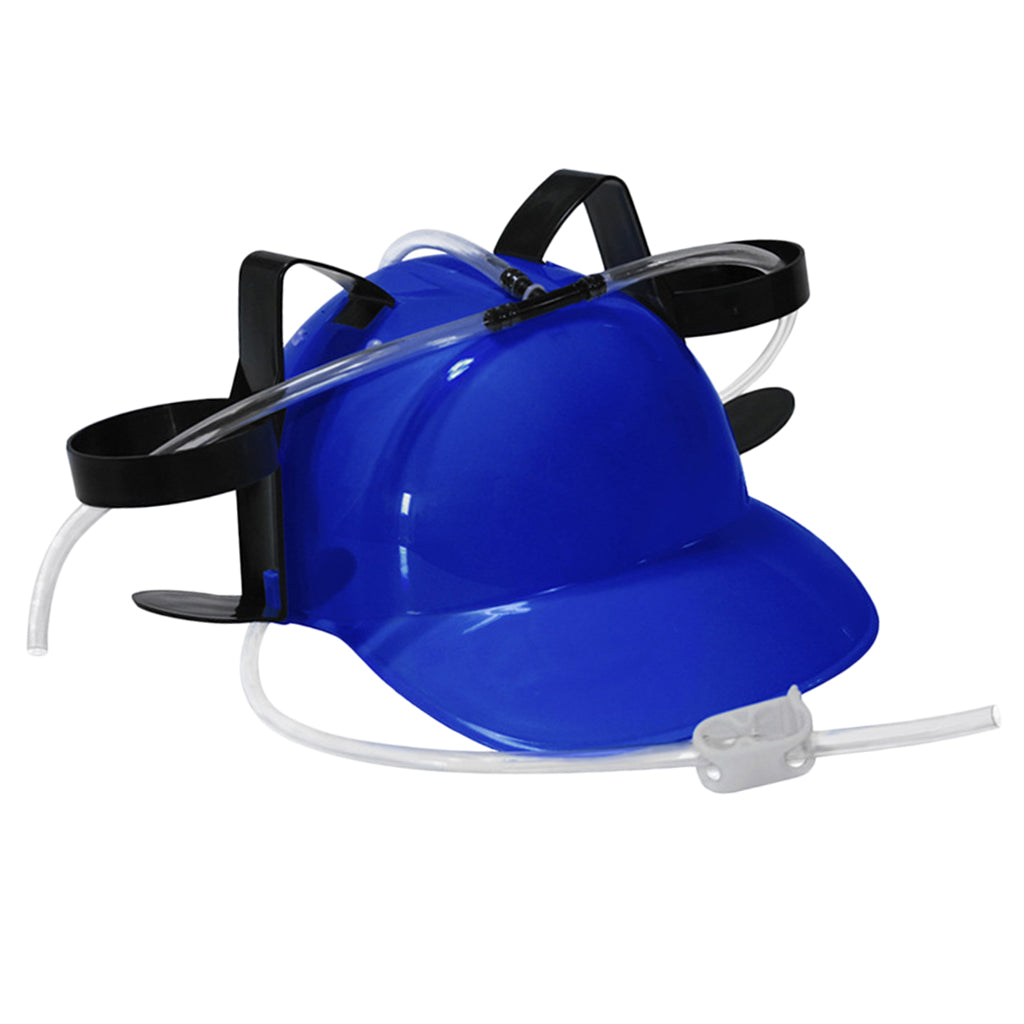 Novelty Drinking Helmet Beer Hat Drink Holder Soda Party Stag Do Game Blue