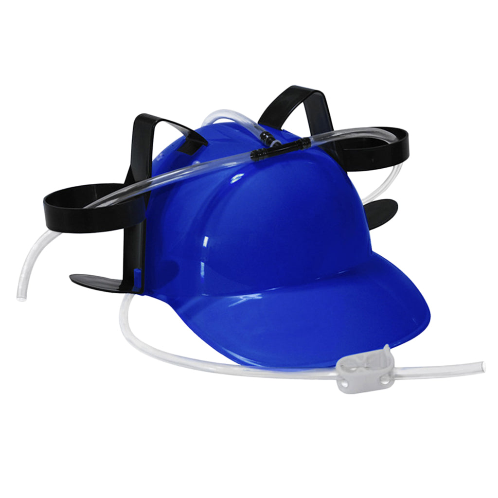 Novelty Drinking Helmet Beer Hat Drink Holder Soda Party Stag Do Game Blue