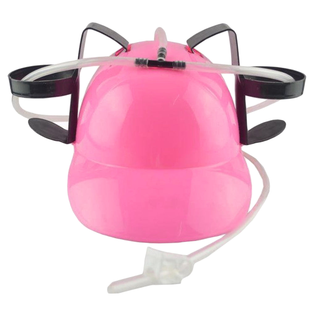 Novelty Drinking Helmet Beer Hat Drink Holder Soda Party Stag Do Game Pink