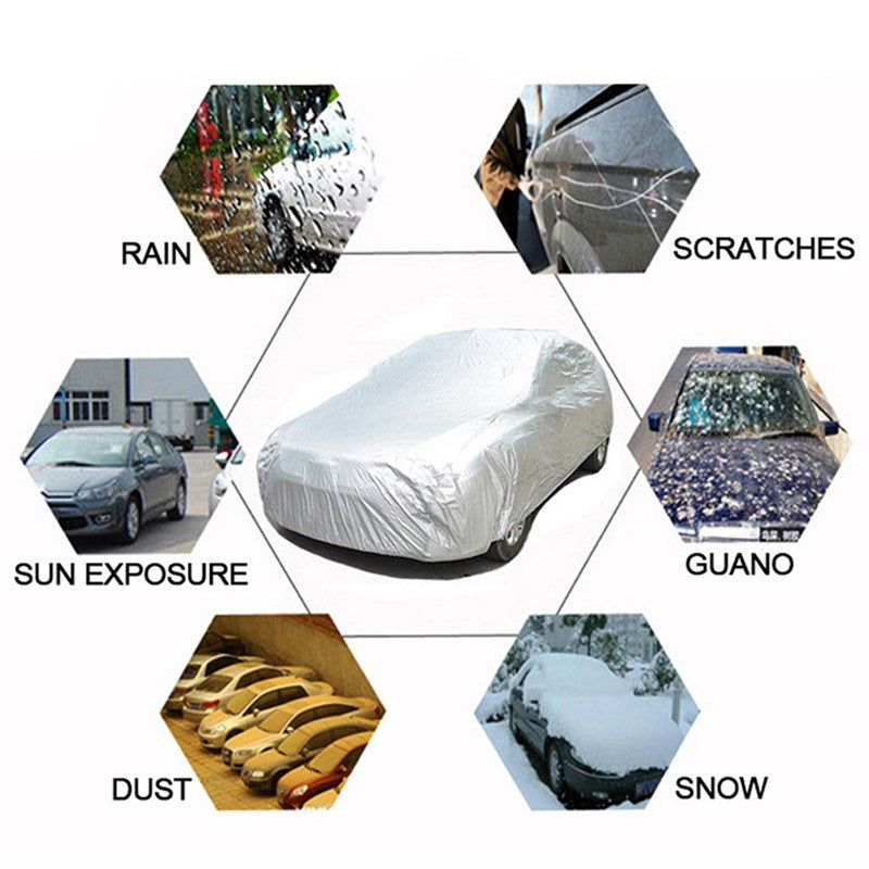 Universal Car Cover Sun-proof Dust-proof Protective Full Coverage Cover XL