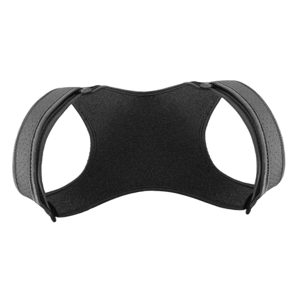 Adjustable Posture Corrector Back Shoulder Support Correct Brace M (Black)