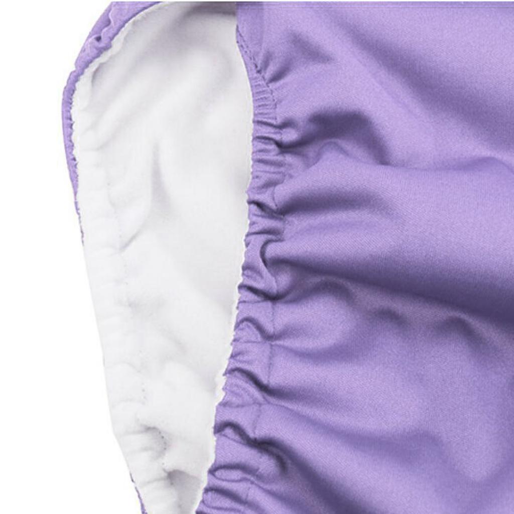 Adult Cloth Diaper Nappy Washable for Disability Incontinence  L Purple