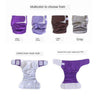 Adult Cloth Diaper Nappy Washable for Disability Incontinence  L Purple