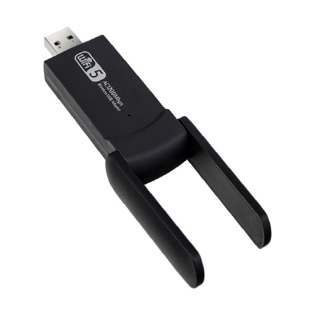 USB Wifi Adapter 1200Mbps,USB Wireless Network Wifi Dongle with 2 Antenna