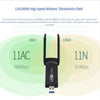 USB Wifi Adapter 1200Mbps,USB Wireless Network Wifi Dongle with 2 Antenna