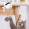 Electric Cat Toy Balls Automatic Lifting Interactive Cat Toy White