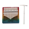 17 Keys Kalimba Mahogany Thumb Piano Mbira Keyboard Instrument Rainbow