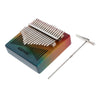 17 Keys Kalimba Mahogany Thumb Piano Mbira Keyboard Instrument Rainbow