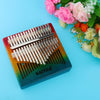 17 Keys Kalimba Mahogany Thumb Piano Mbira Keyboard Instrument Rainbow