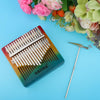 17 Keys Kalimba Mahogany Thumb Piano Mbira Keyboard Instrument Rainbow