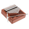 17 Keys Kalimba Mahogany Thumb Piano Mbira Keyboard Instrument Burlywood