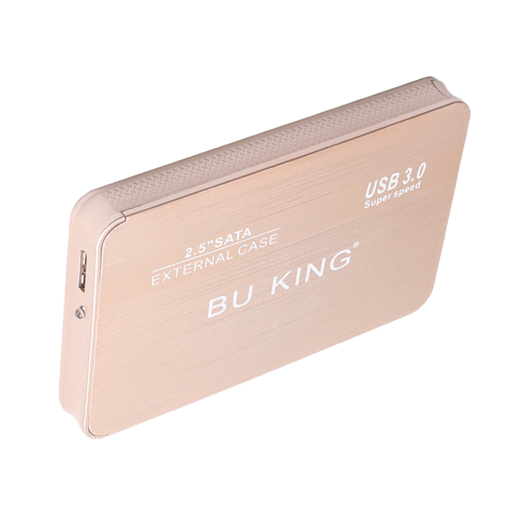 BUKING Portable 2.5'' SATA USB 3.0 External SSD Hard Drive Case 320GB Golden