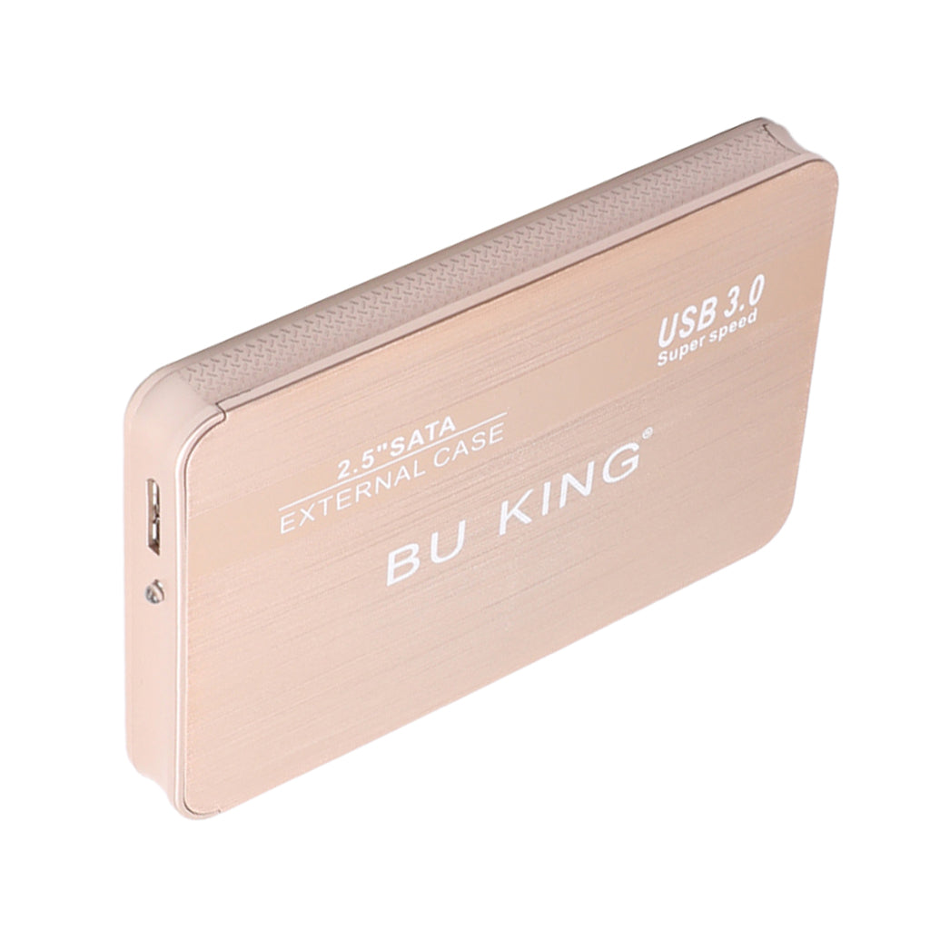 BUKING Portable 2.5'' SATA USB 3.0 External SSD Hard Drive Case 320GB Golden