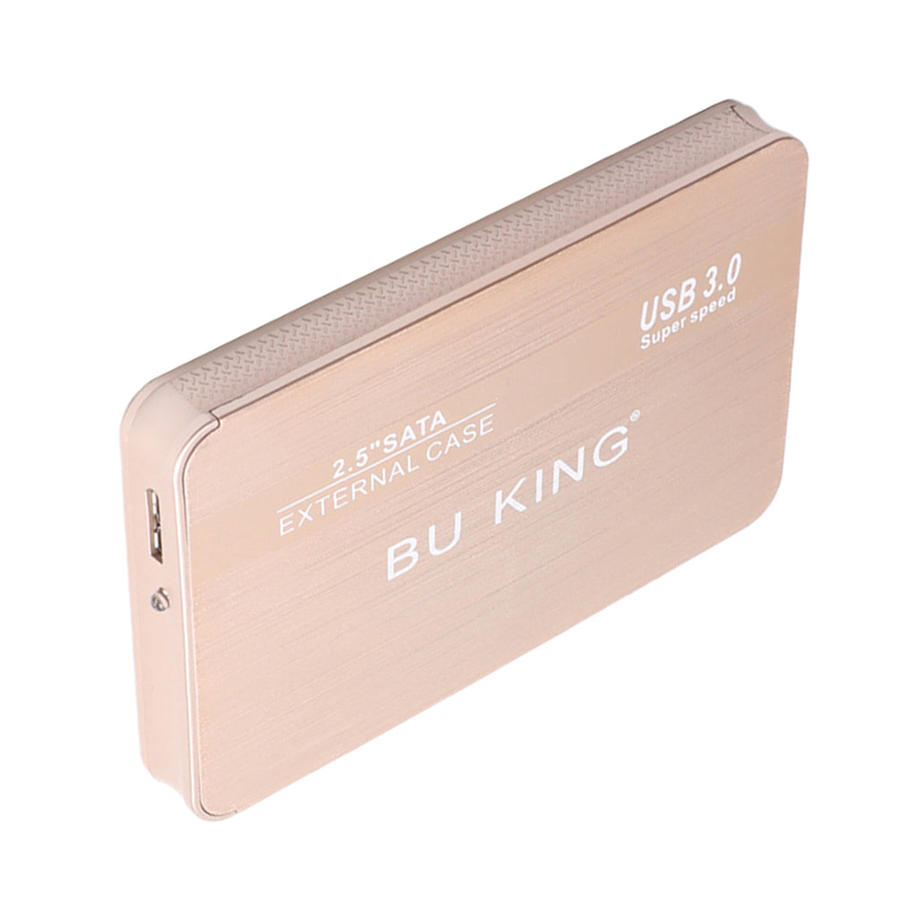 BUKING Portable 2.5'' SATA USB 3.0 External SSD Hard Drive Case 320GB Golden