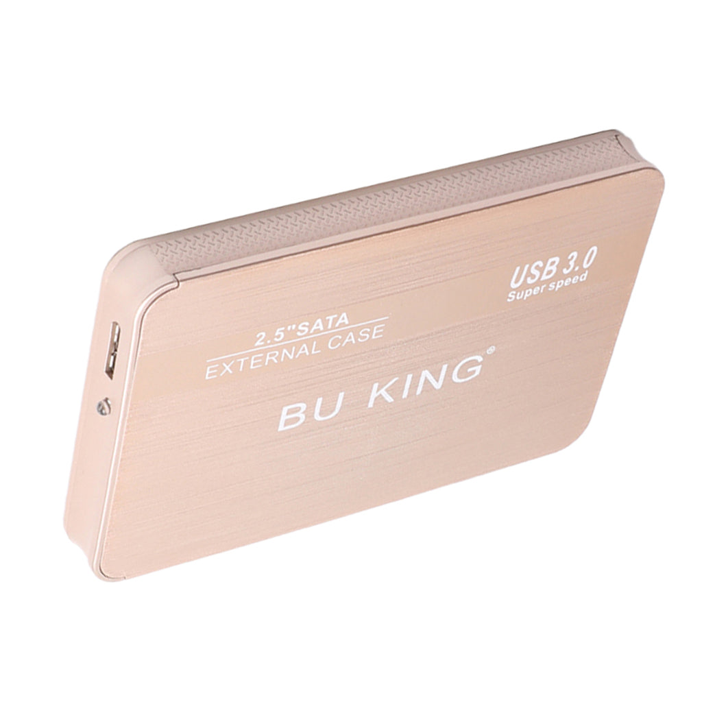 BUKING Portable 2.5'' SATA USB 3.0 External SSD Hard Drive Case 320GB Golden