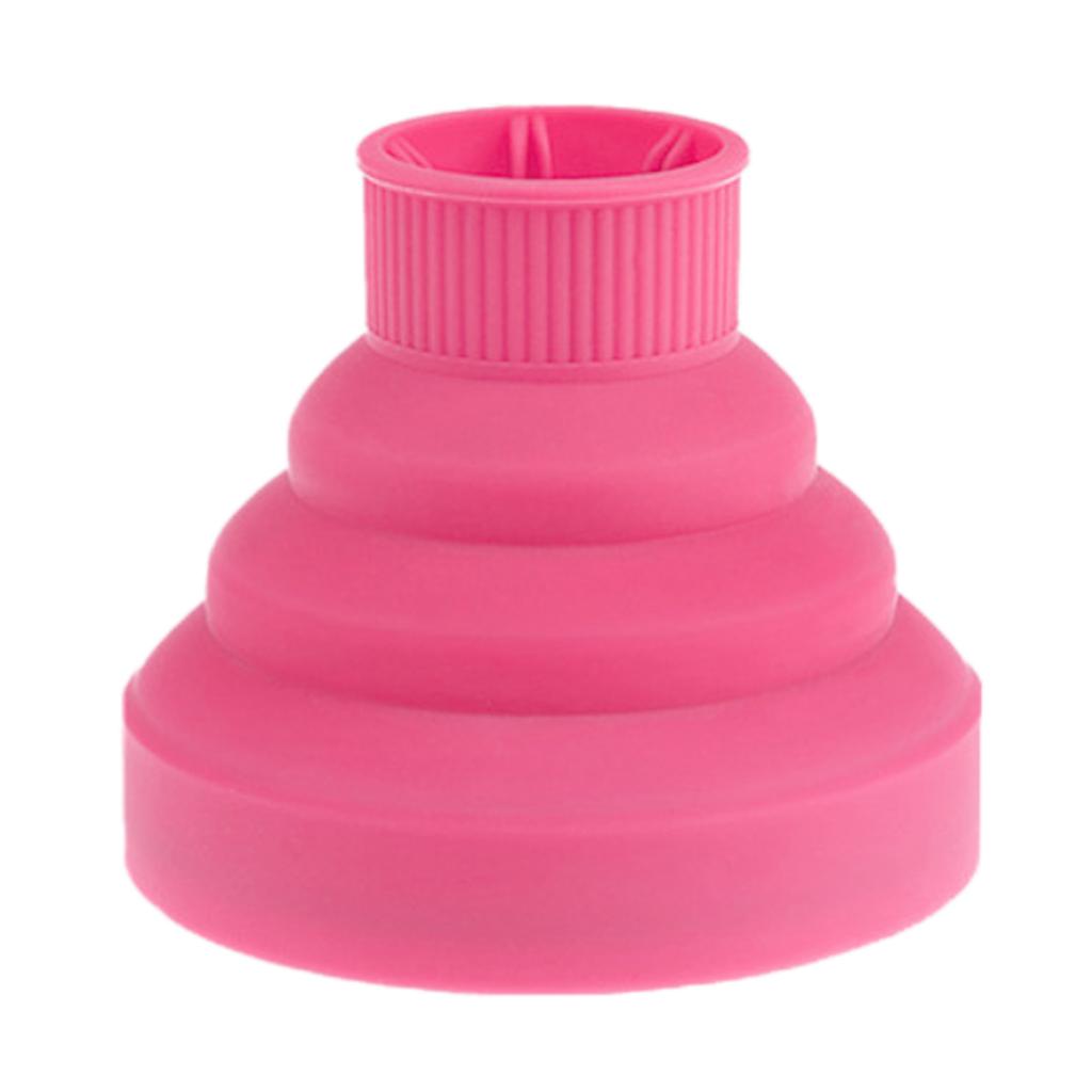 1pc Blower Hairdressing Salon Curly Hair Dryer Folding Diffuser Cover Pink