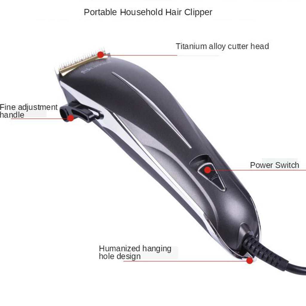 Electric Hair Trimmer Kit for Men with 4 Length Setting White