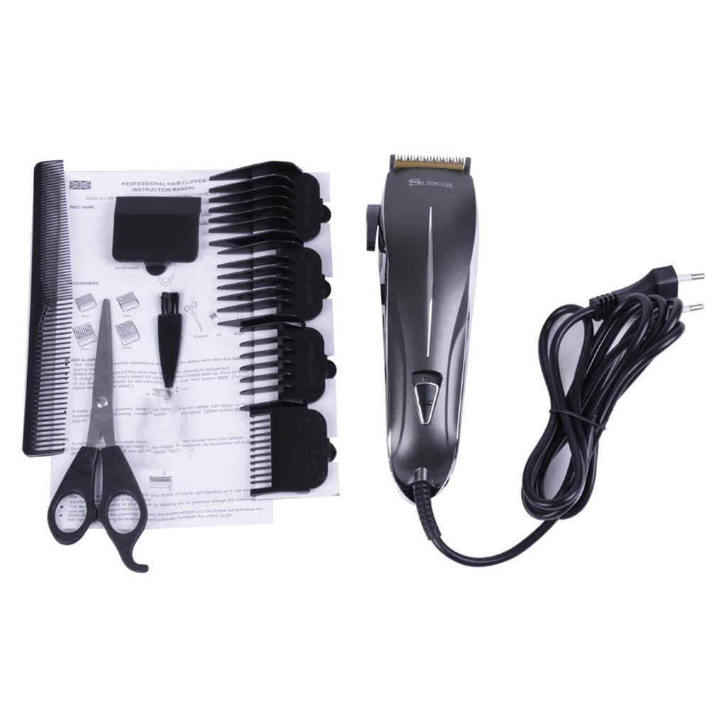 Electric Hair Trimmer Kit for Men with 4 Length Setting Black