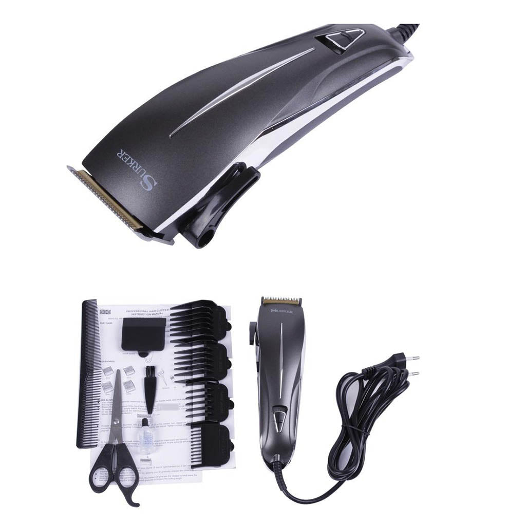 Electric Hair Trimmer Kit for Men with 4 Length Setting Black