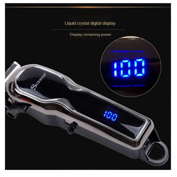 Self-Haircut Kit Cordless Hair Clippers LCD Digital Display Red