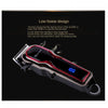 Self-Haircut Kit Cordless Hair Clippers LCD Digital Display Red