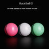 Smart Interactive Cat Ball Cat Exercise Chaser Toy Built-in LED Light White