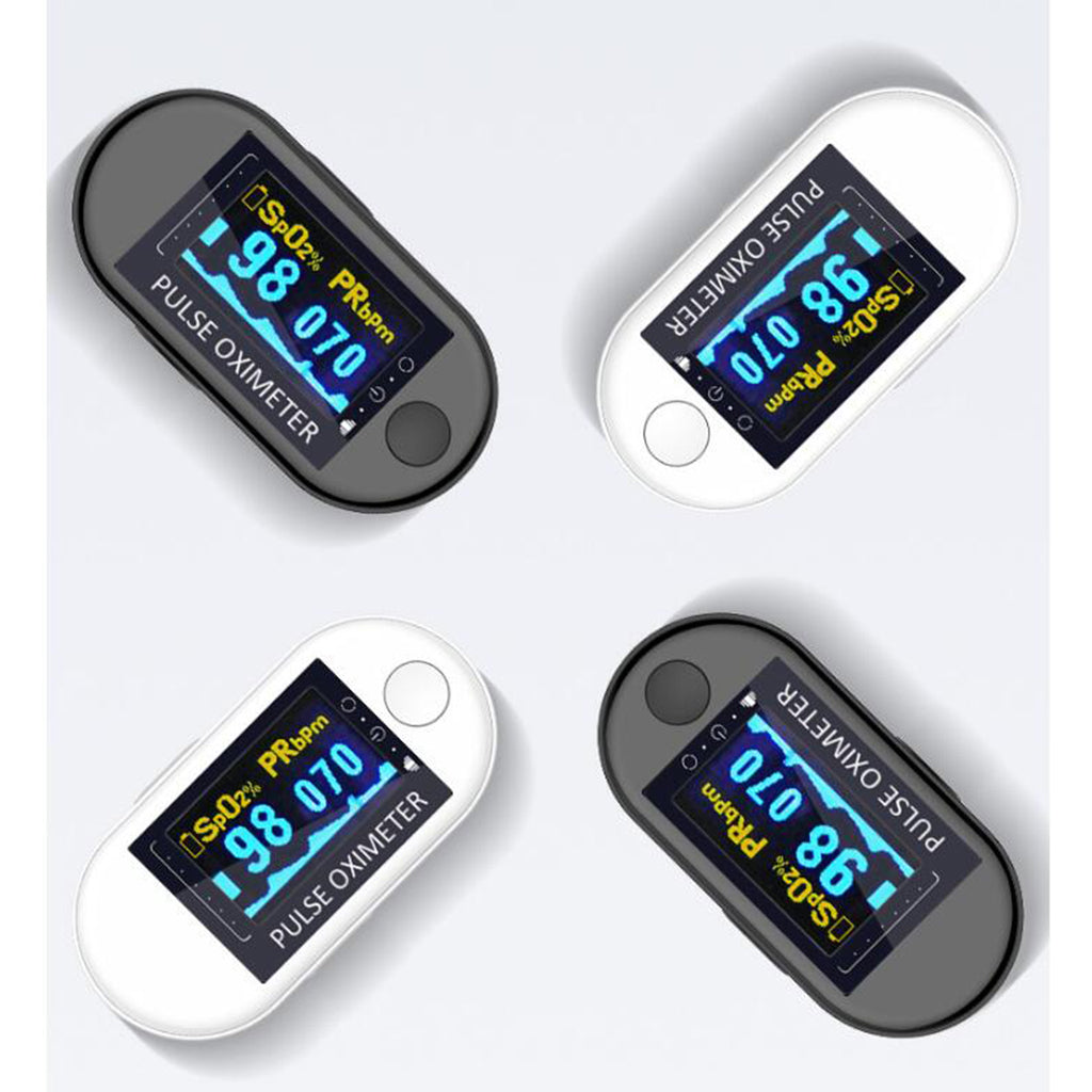 Fingertip Pulse Oximeter Blood Oxygen Sensor SpO2 Monitor Heart Rate White