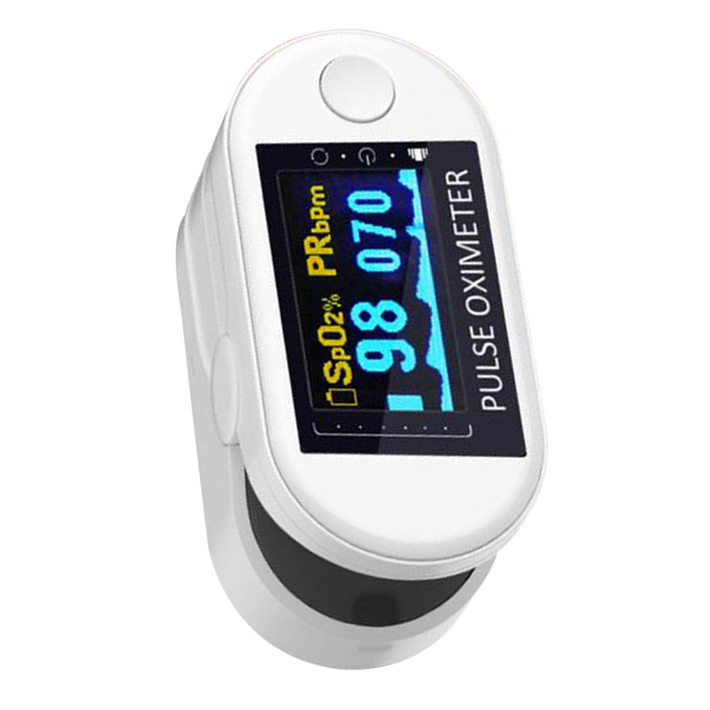 Fingertip Pulse Oximeter Blood Oxygen Sensor SpO2 Monitor Heart Rate White