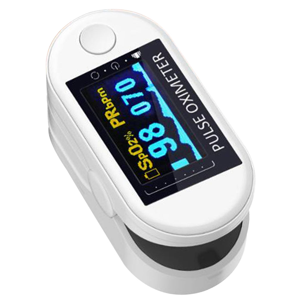 Fingertip Pulse Oximeter Blood Oxygen Sensor SpO2 Monitor Heart Rate White