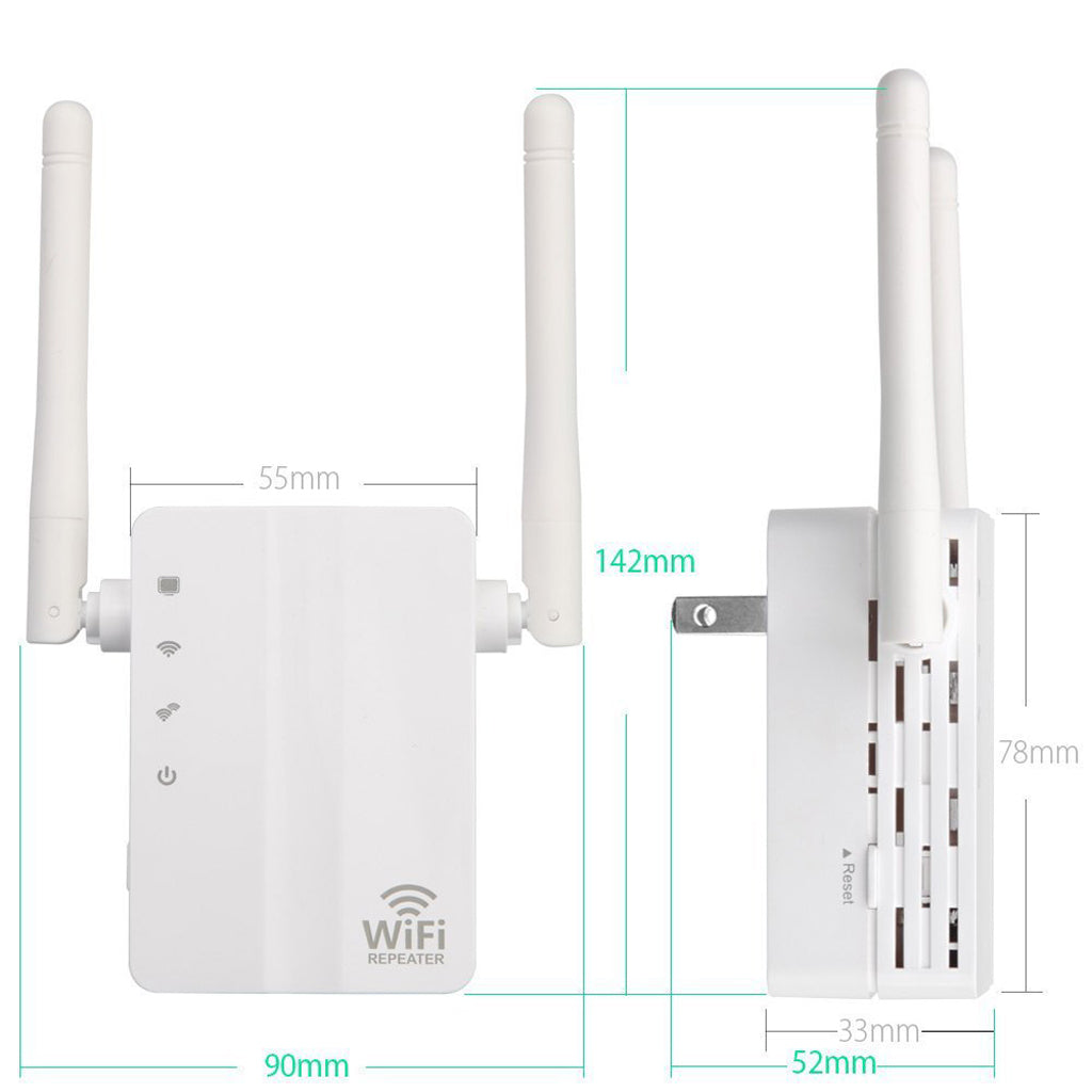 Wireless 300Mbps Wifi Repeater Router for Home Network EU Plug