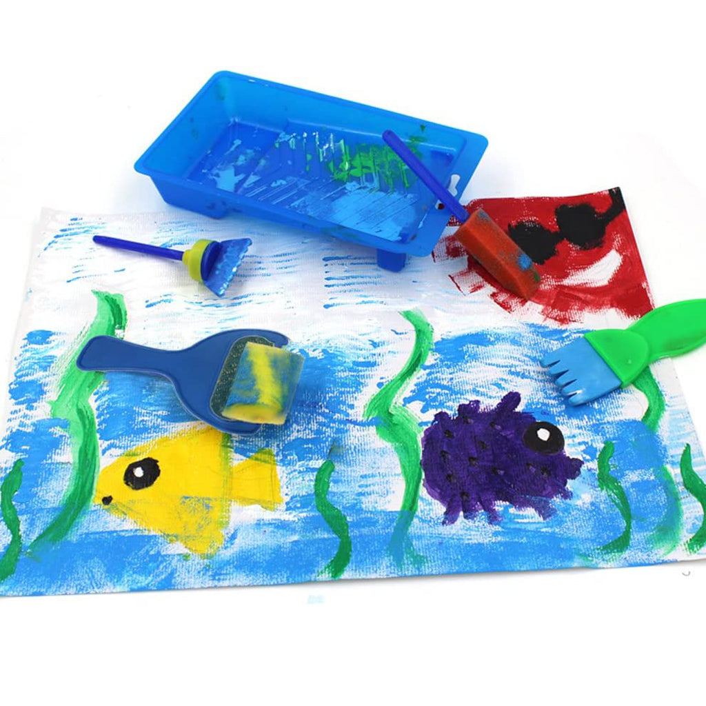 Kids Art Drawing Brushes Sponge Painting Brush Tool Set for Children Toys