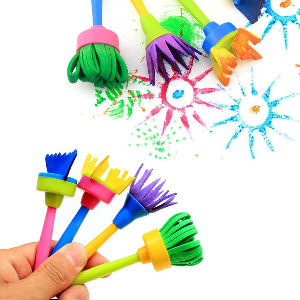 Kids Art Drawing Brushes Sponge Painting Brush Tool Set for Children Toys