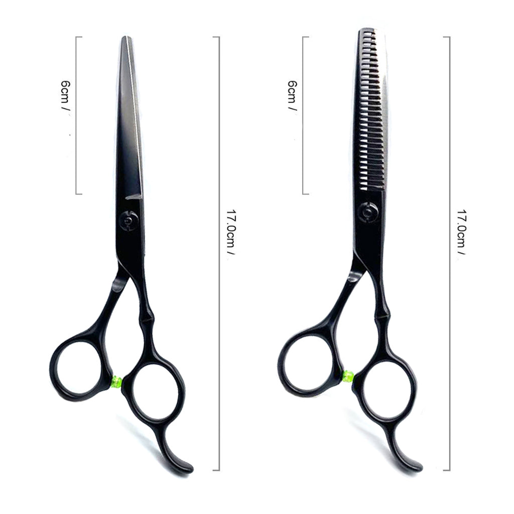 6.0" Hairdressing Scissors Hair Cutting Salon Thinning Equipment 10 Sets