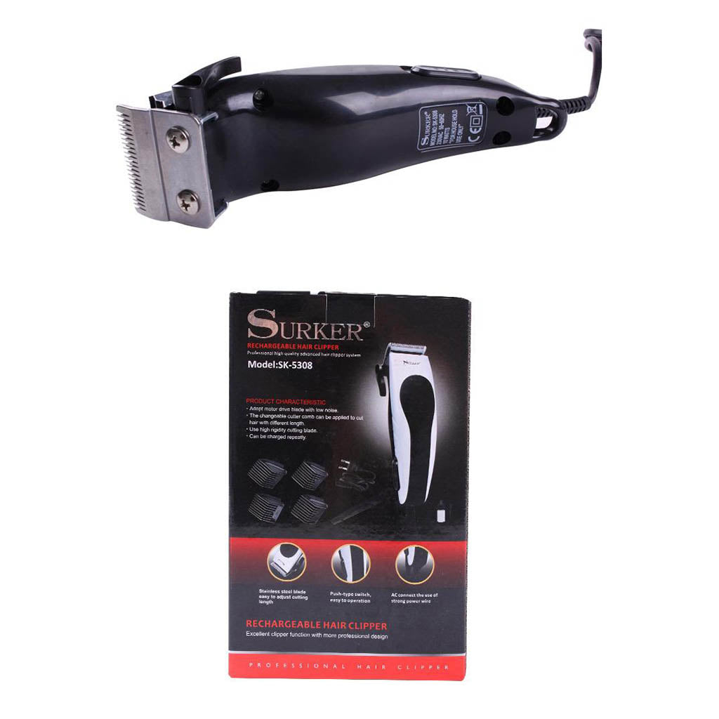 Electric Hair Clippers Kit for Men with 4 Length Setting Black