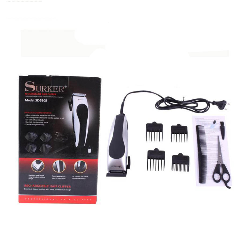 Electric Hair Clippers Kit for Men with 4 Length Setting Black