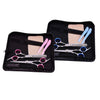 Hairdressing Scissors Thinning Hair Cutting Shears Comb Clamp Set +Case Blue