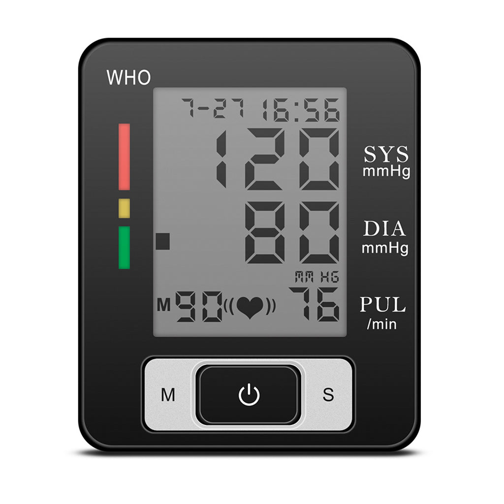 Smart Wrist Blood Pressure Cuff Monitor with Wristband for Health Monitoring