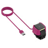 For Versa 2 USB Charging Cable Power Charger Dock Cradle 100cm Purple