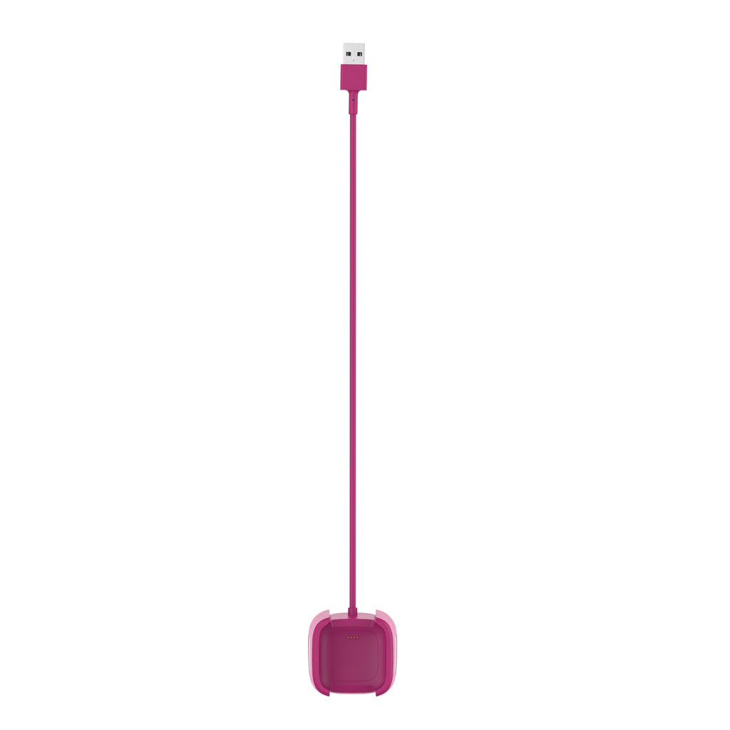 For Versa 2 USB Charging Cable Power Charger Dock Cradle 100cm Purple