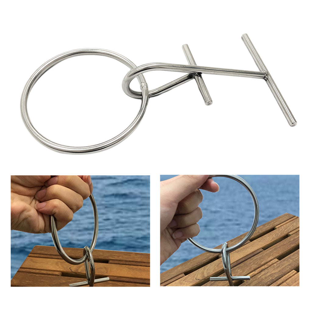 Marine Grade SS304 Sealant Portable Dock Ring Spring Ring Boat Accessory