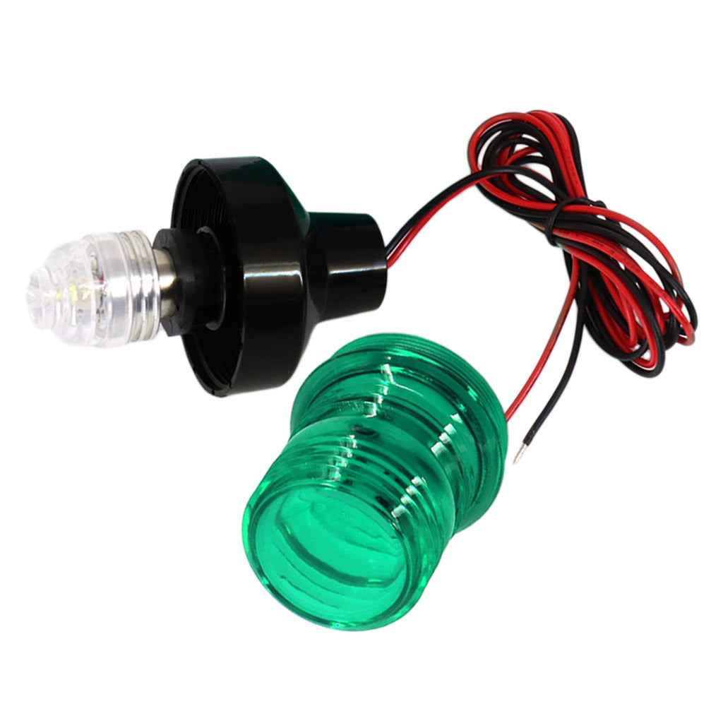 Waterproof Boat Pontoon Marine LED Navigation 12V/24V Green 360 Light Lamp