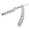 12Pcs Salon Hair Cutting Scissors Barber Shears Razor Set White Scissors