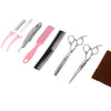 12Pcs Salon Hair Cutting Scissors Barber Shears Razor Set White Scissors