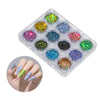 12 Colors Nail Art Glitter Dust Acrylic UV Gel Tips DIY Tools Style-01